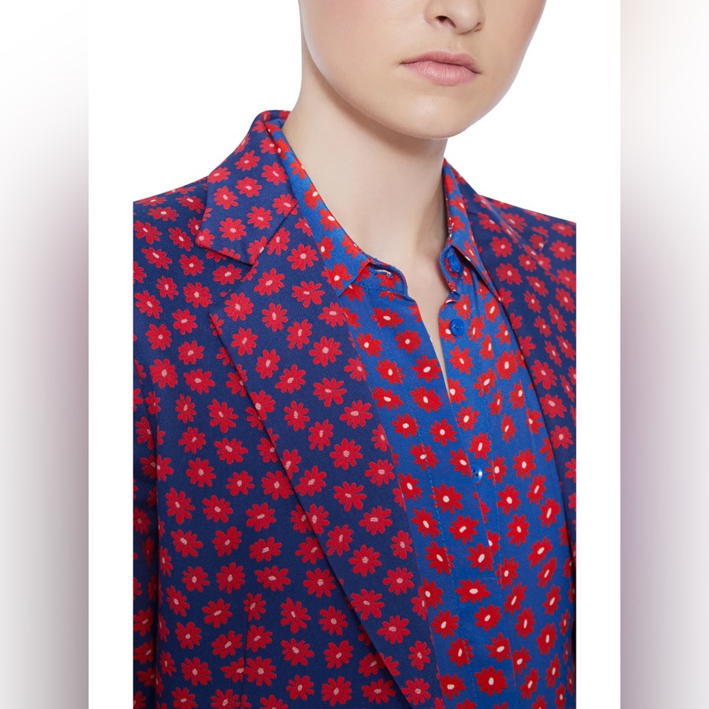 Alice + Olivia ‘Greyson’ Daisy 🌼 Print Blazer - Picture 3 of 7